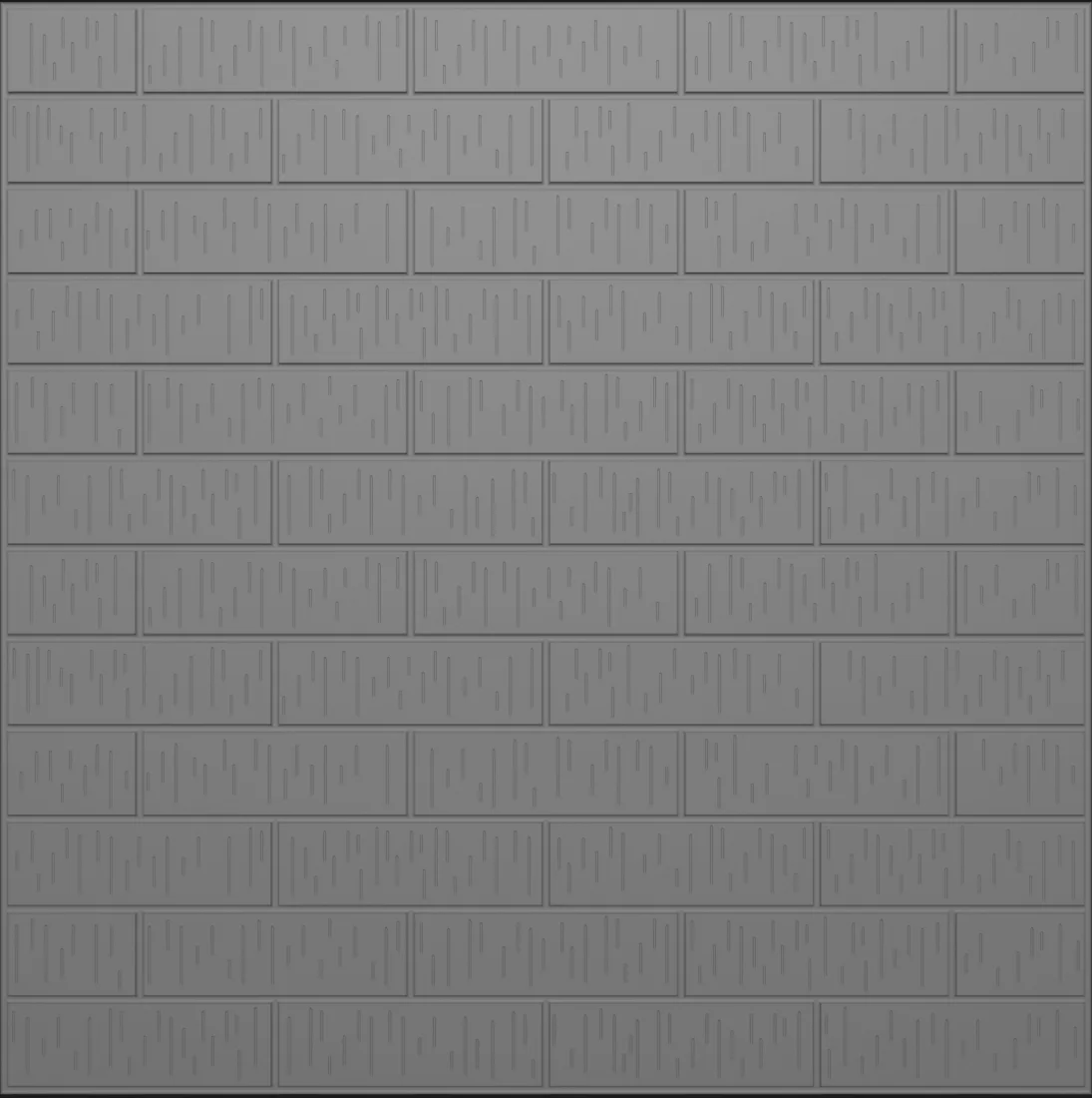 Half bond utility wirecut formliner pattern cast in concrete
