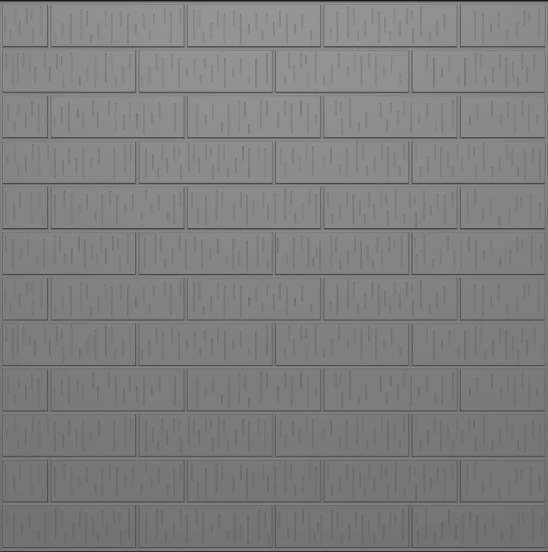 Third bond utility wirecut formliner pattern cast in concrete