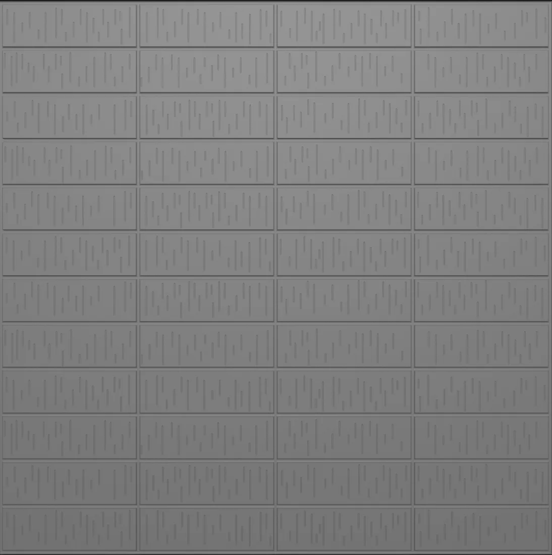 Stacked bond utility wirecut formliner pattern cast in concrete