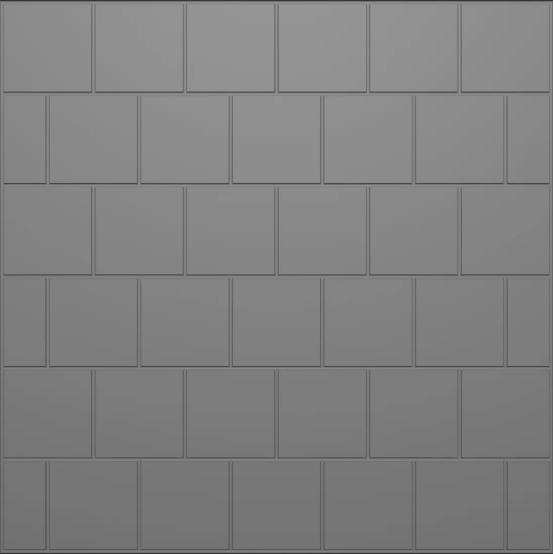Half bond 8x8 tile formliner pattern cast in concrete