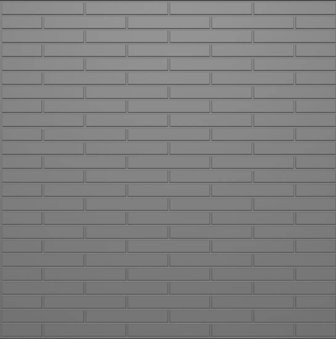 Half bond roman formliner pattern cast in concrete