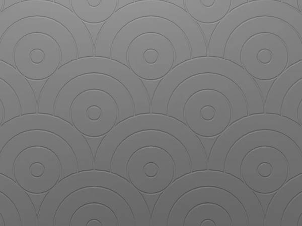 Overlapping circles formliner pattern cast in concrete