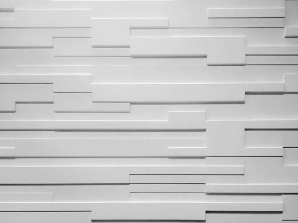 Random 1 and a half inch plank with varying depths formliner pattern cast in concrete