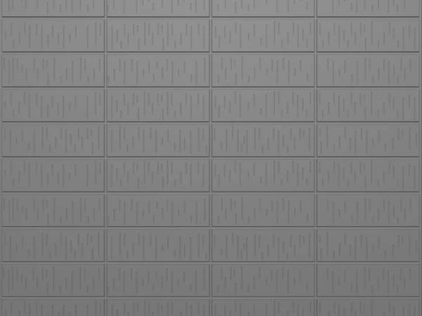 Stacked bond utility wirecut formliner pattern cast in concrete