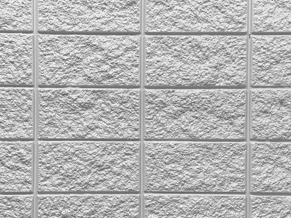 Stacked bond 8x16 block split face block formliner pattern cast in concrete